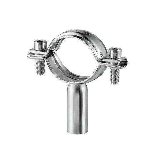 OEM Ss304 Sanitary Grade Round Pipe Tube Holder With Weld Connection