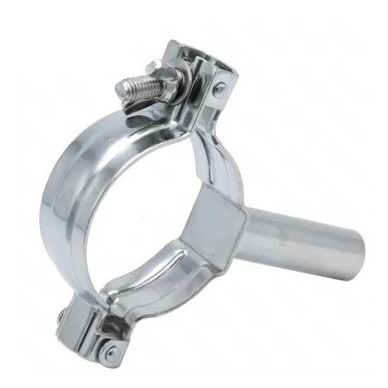 Stainless Steel Round Sanitary Pipe Hangers And Supports For Pharmacy