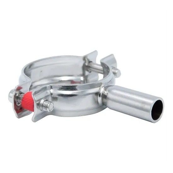 304 316l Sanitary Pipe Fittings Double Pin Welded End Pipe Holder