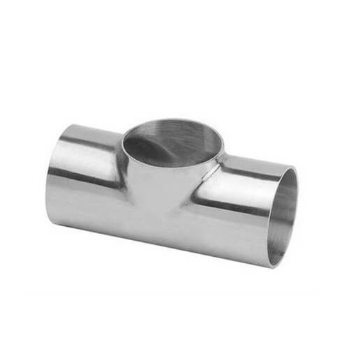 Food grade Sanitary Stainless Steel ss304 SS316L SMS Welded Equal Tee