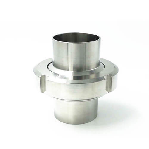 China Sanitary Stainless Steel Food Grade Pipe Fittings Long type Union