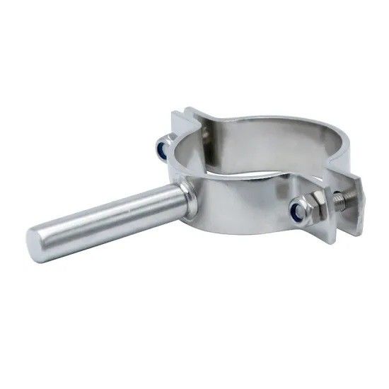 Stainless Steel Round Sanitary Pipe Hangers And Supports For Pharmacy