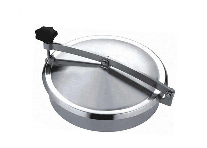 Sanitary Stainless Steel Circular Manway Cover Round Manhole Without Pressure