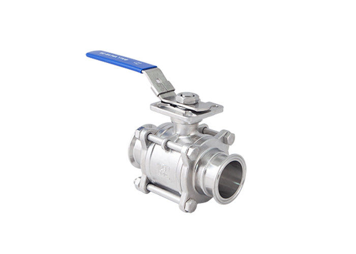 Sanitary SS304,SS316,CF8M Tri-Clamp Ball Valves,1000WOG,ISO5211 Mounting pad,lever