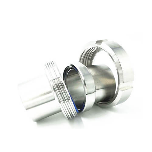 China Sanitary Stainless Steel Food Grade Pipe Fittings Long type Union