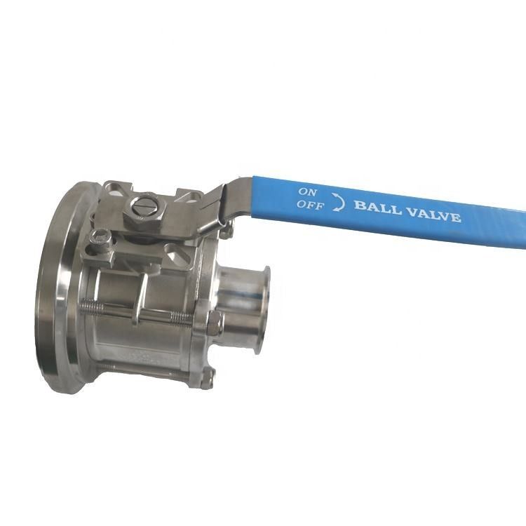 Hygienic Tri Clamp Flange Thread Tank Bottom Non-Retention Ball Valve With Pneumatic Actuator