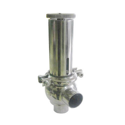 Manual Stainless Steel Sanitary Pressure Safety Valve Overflow Valve with Butt Weld