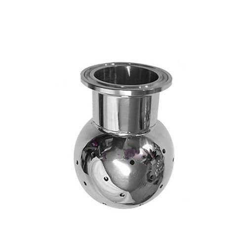Fixed Tank Stainless Steel Cleaning Ball , Sanitary Tri Clamp Spray Ball