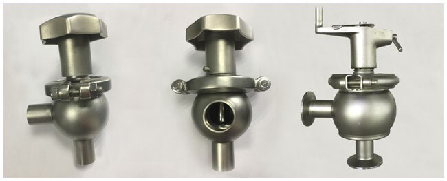 Hygienic Sanitary Manual Flow Regulating Valve Butt Weld / Tri Clamp Connection Ends