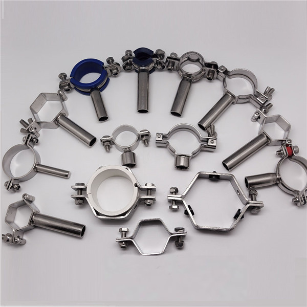 Stainless Steel Round Sanitary Pipe Hangers And Supports For Pharmacy WENZHOU CHUANGXING FLUID
