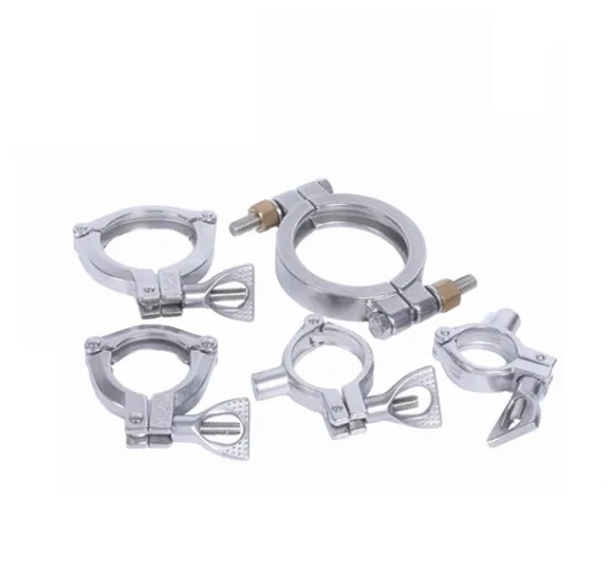Stainless Steel 304 316 Food Grade sanitary Heavy Duty Tube Clamp Pipe fitting 1